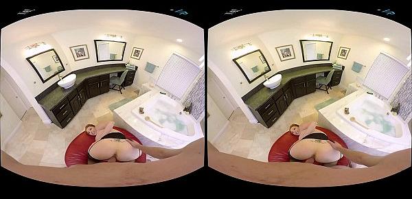  Naughty America VR - Rub n tug massage with a big tits redhead!
